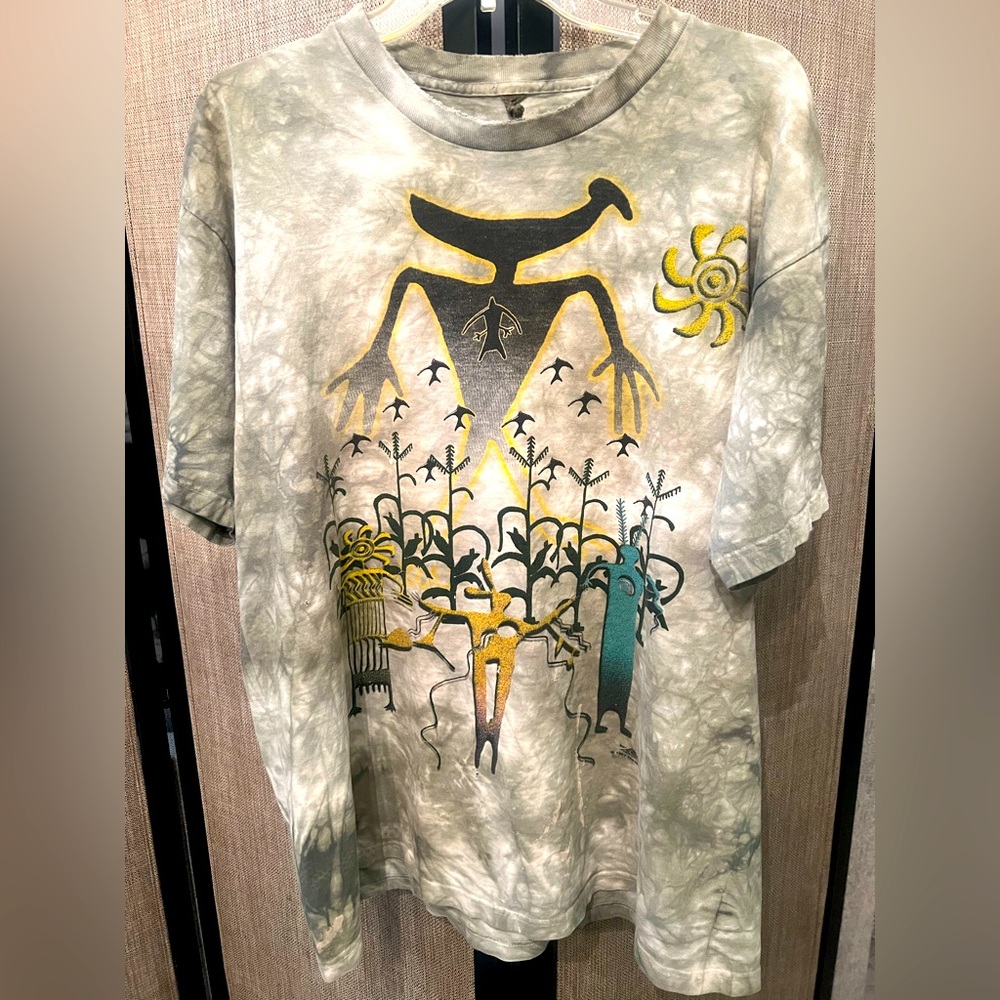 1997 New Mexico Native Art Tie Dye Shirt